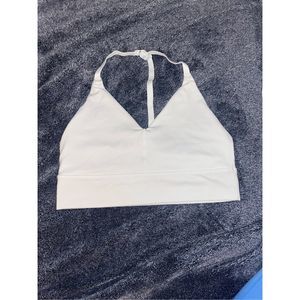 Alphalete white sports bra size medium
